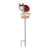 THERMOMETER GARDEN STAKE - LADY BUG