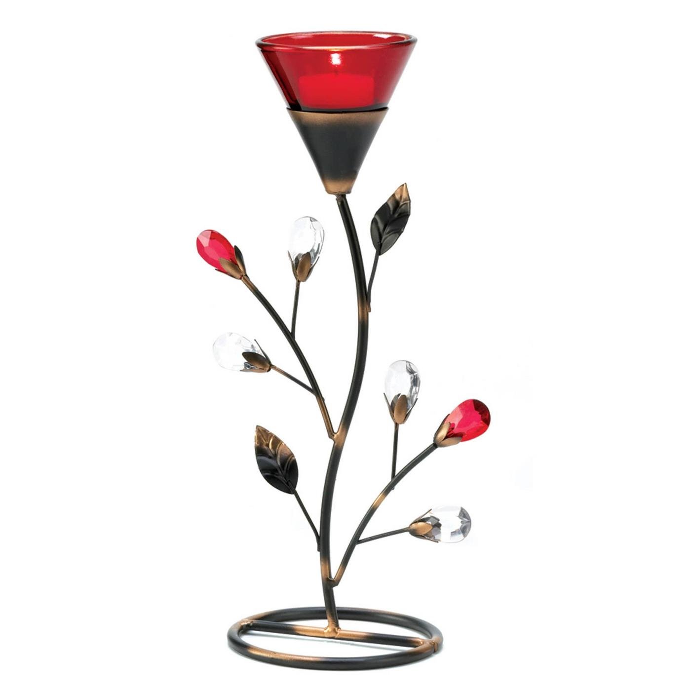 RUBY BLOSSOM TEALIGHT HOLDER