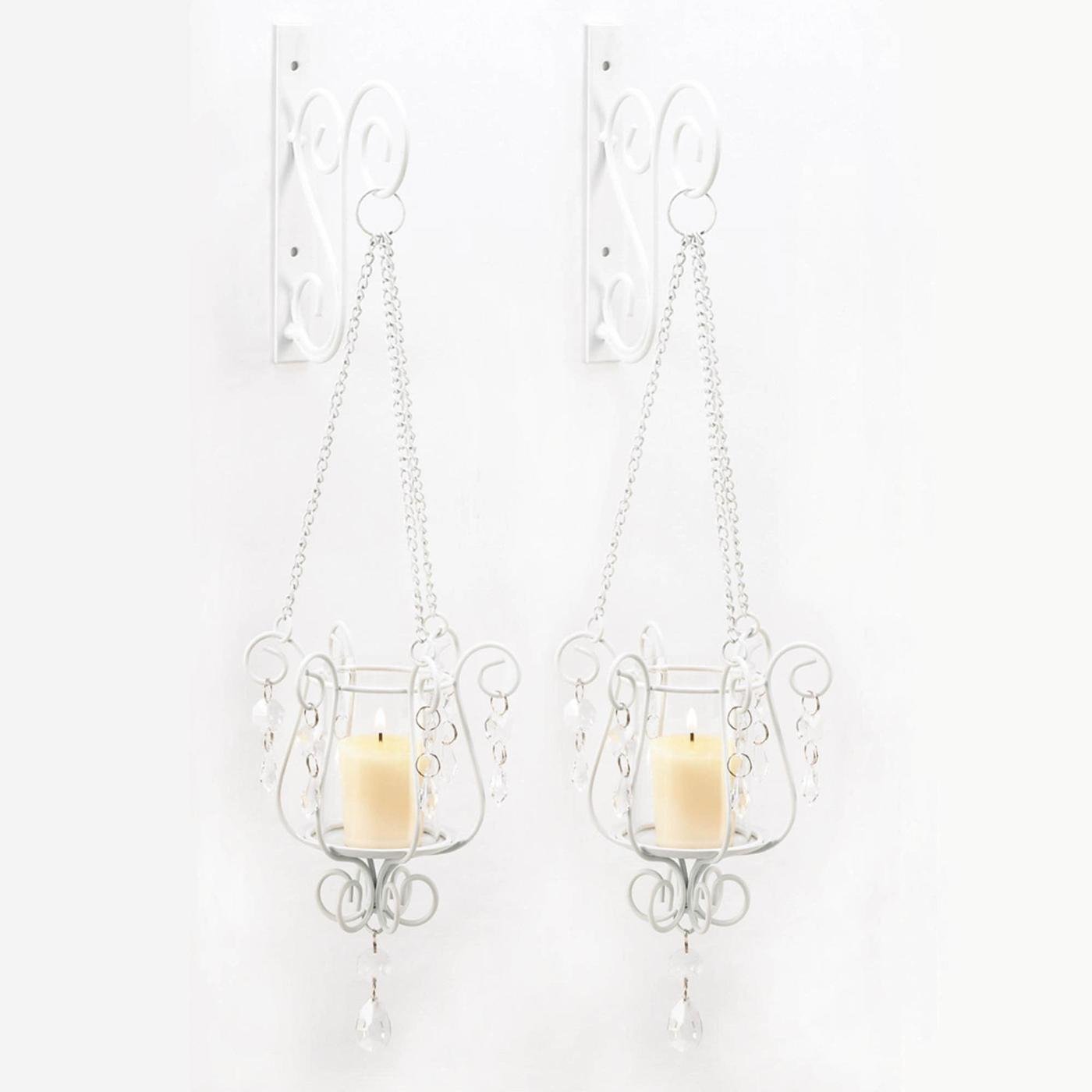 BEDAZZLING PENDANT SCONCE DUO