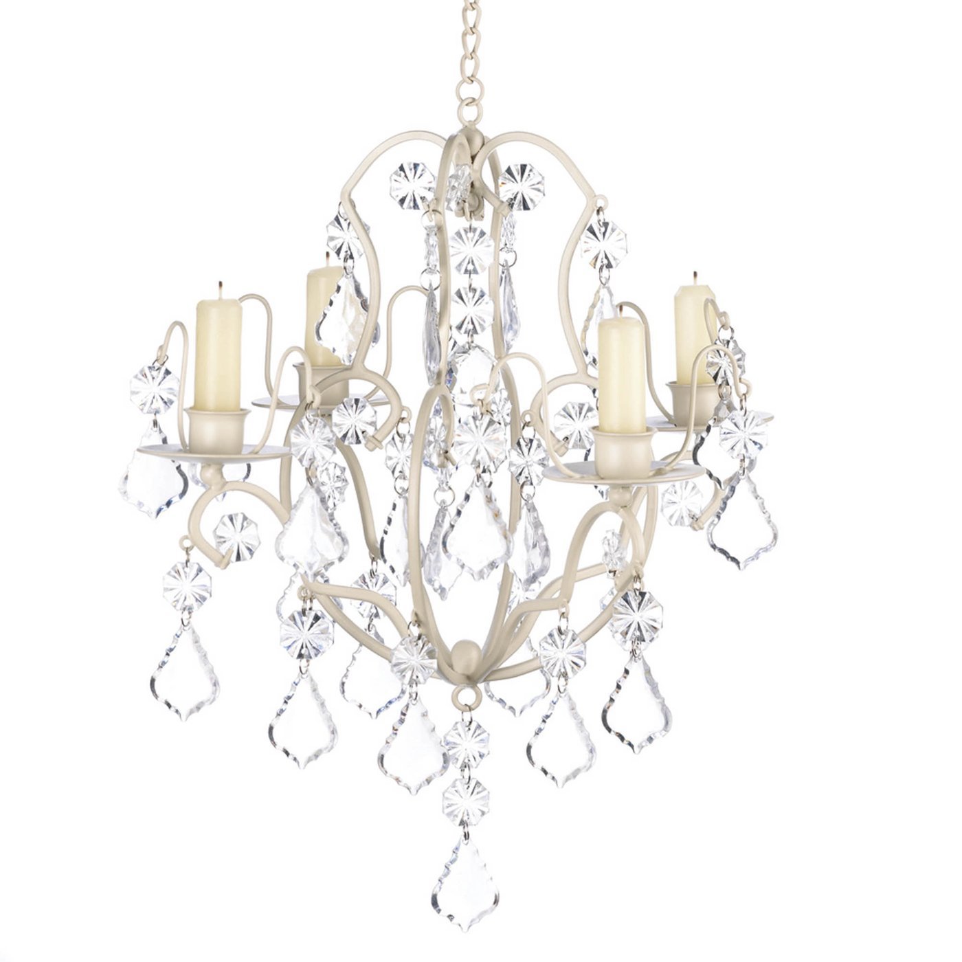 IVORY BAROQUE CHANDELIER