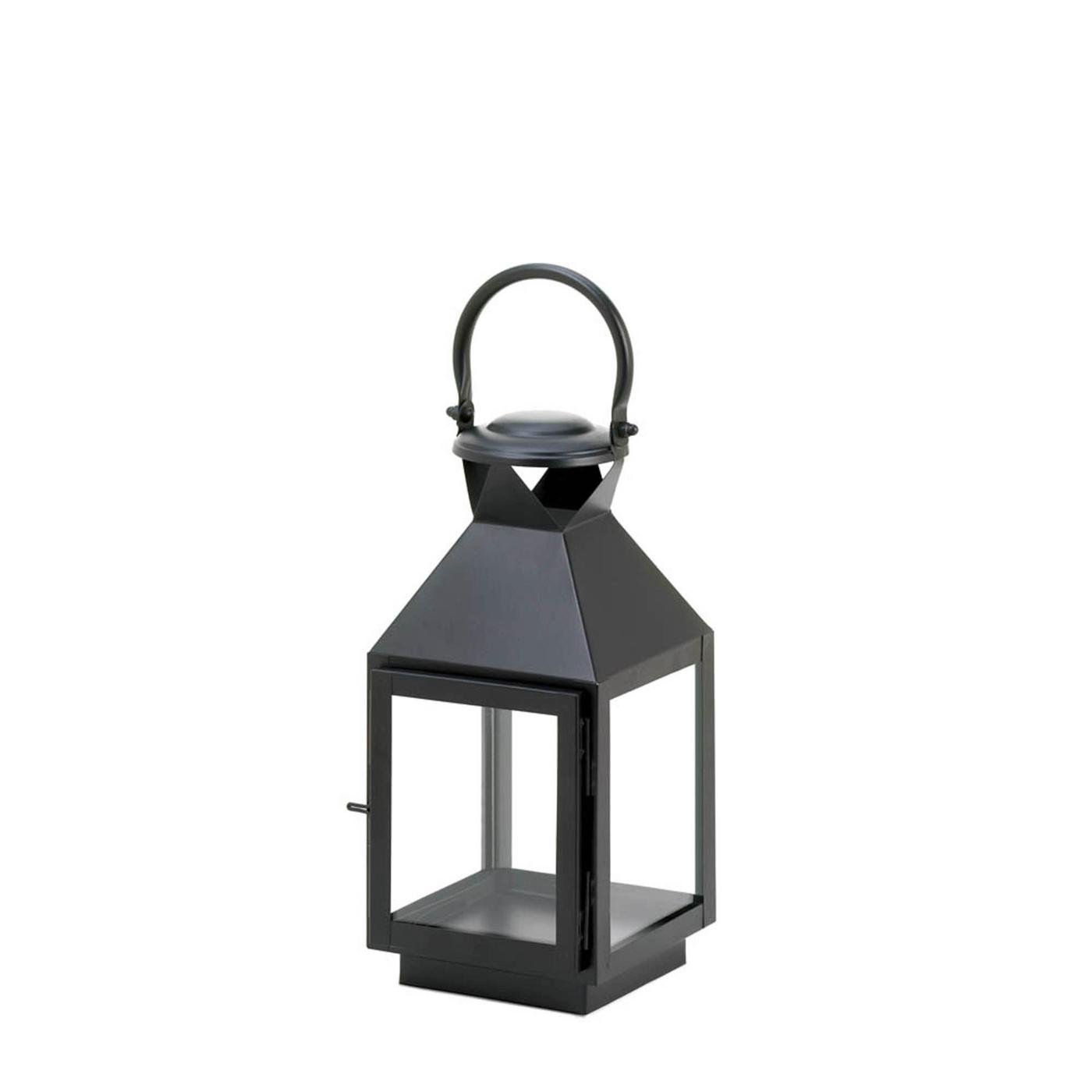 BLACK REVERE MEDIUM CANDLE LANTERN