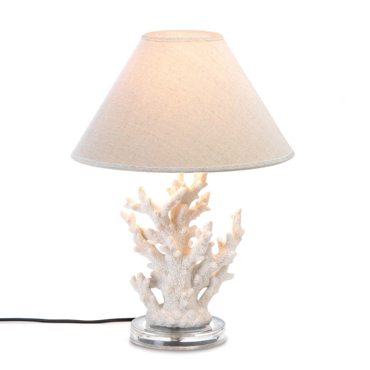 WHITE CORAL TABLE LAMP