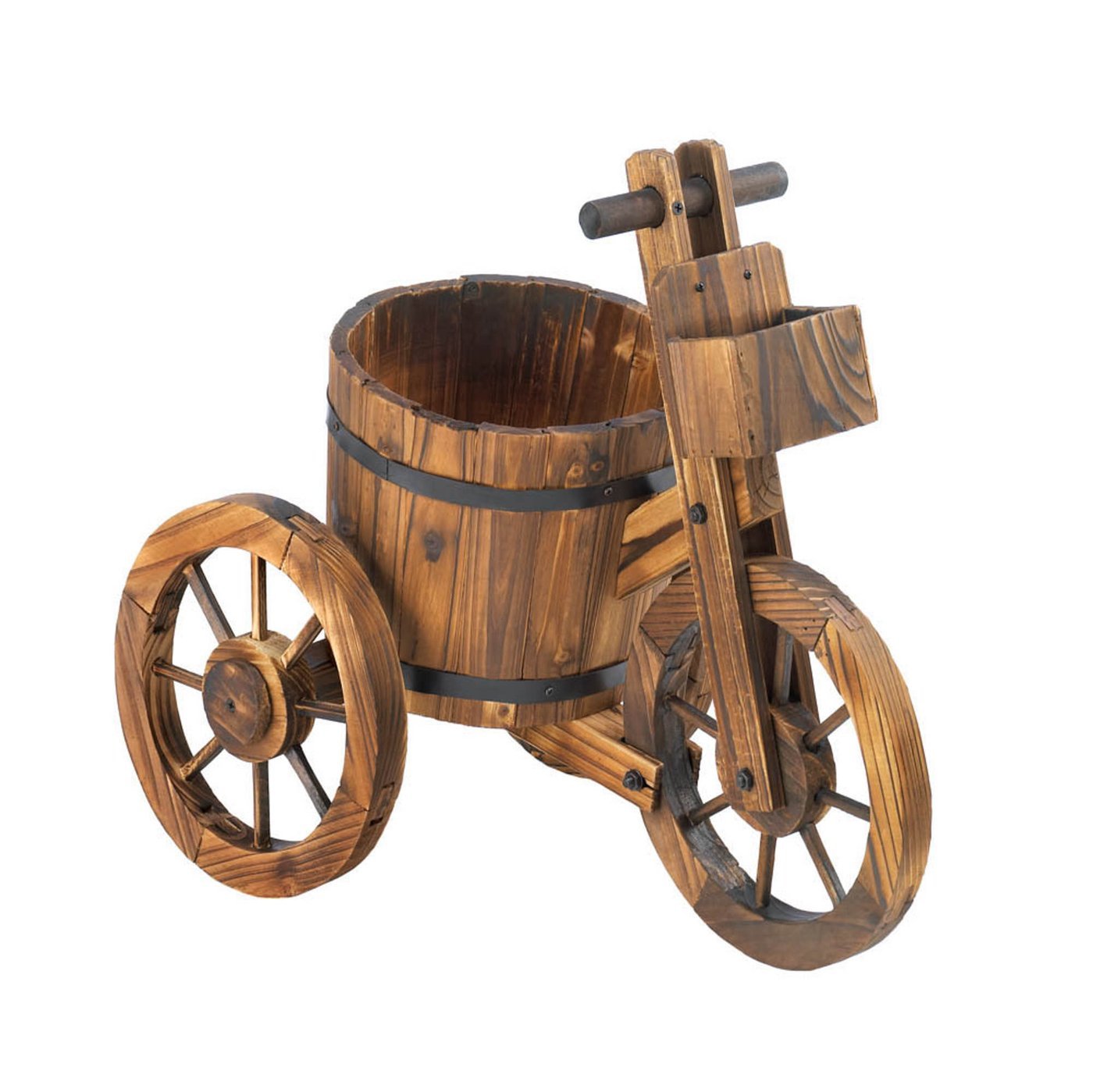 BARREL TRICYCLE PLANTER