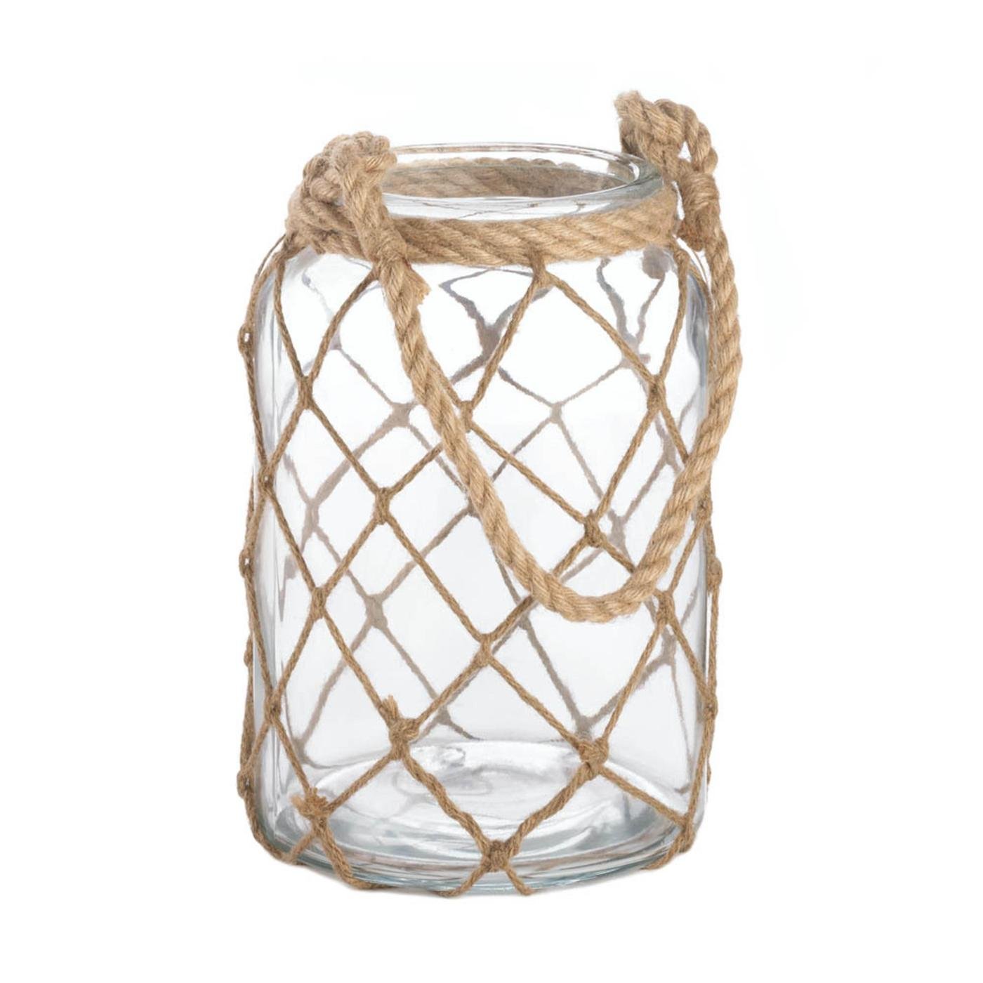 LARGE FISHERMAN NET CANDLE LANTERN