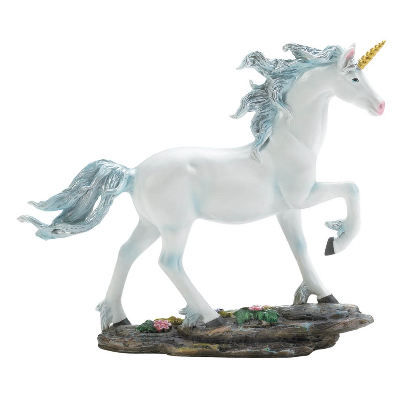WHITE UNICORN FIGURINE