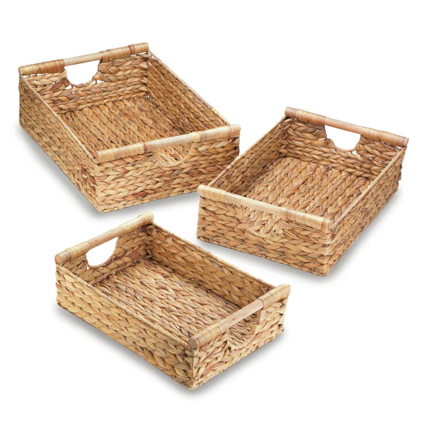 WATER HYACINTH NESTING BASKET SET