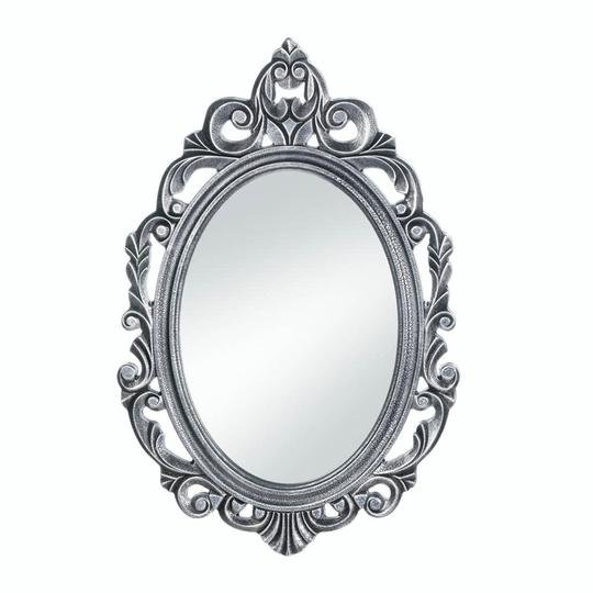 SILVER ROYAL CROWN WALL MIRROR