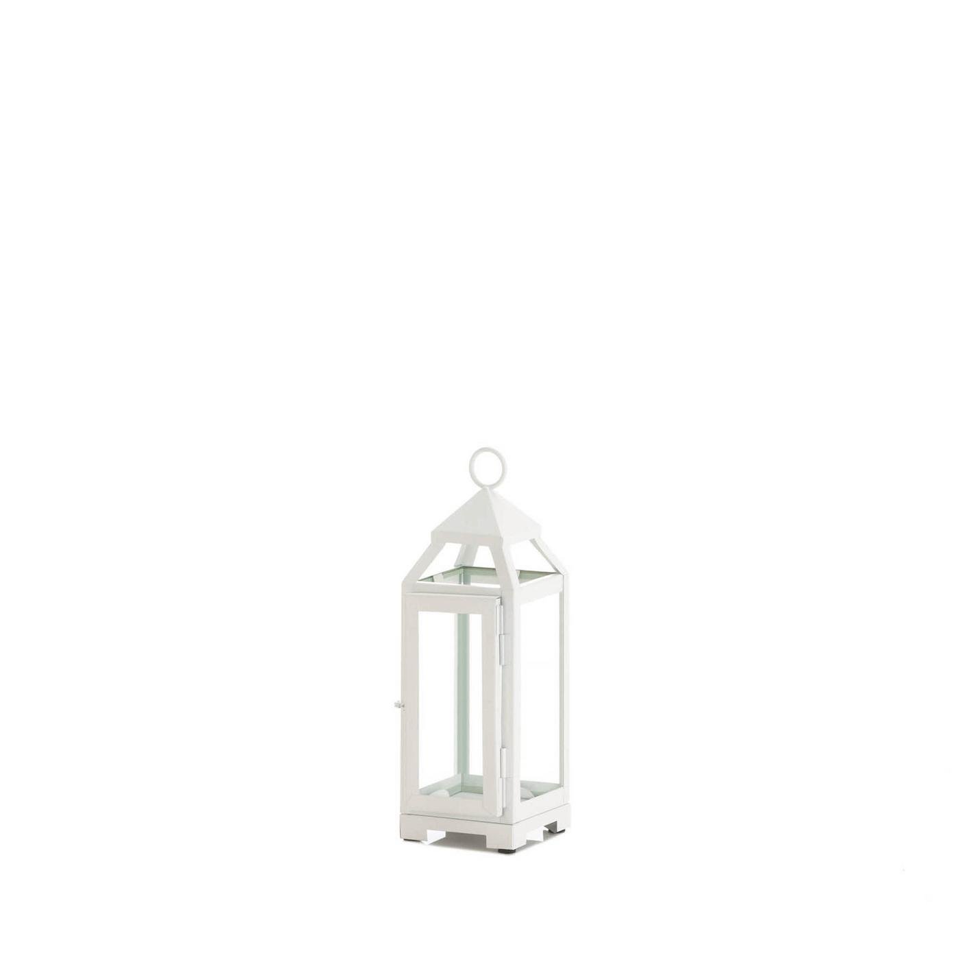MINI COUNTRY WHITE OPEN TOP LANTERN