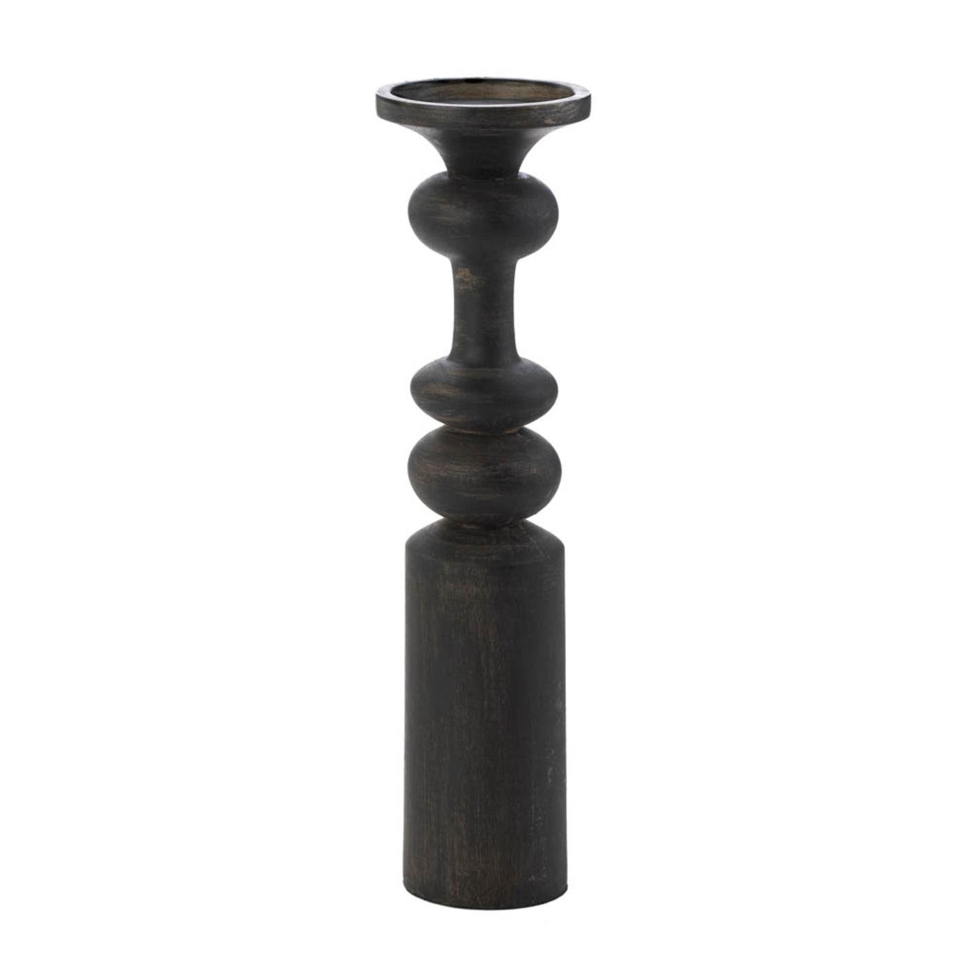 CASARES BLACK ARTISAN CANDLEHOLDER