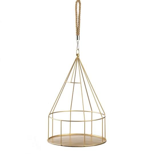 HANGING PLANT HOLDER WITH ROUND BASE