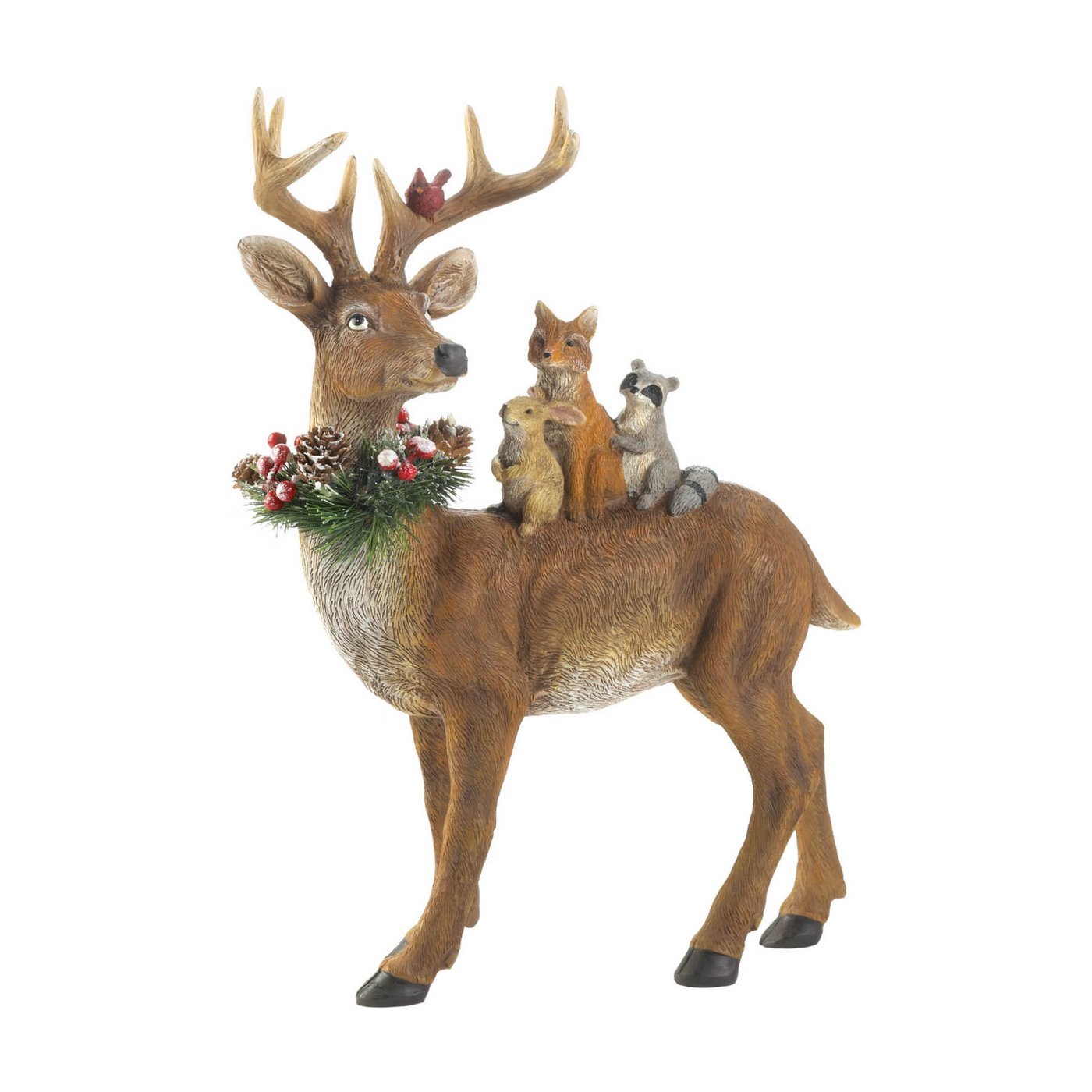 STANDING WOODLAND REINDEER DECOR