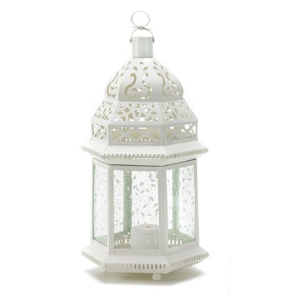 LARGE WHITE MOROCCAN LANTERN