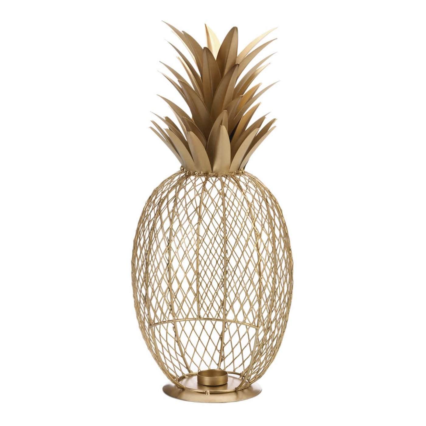 GOLDEN PINEAPPLE TEALIGHT HOLDER