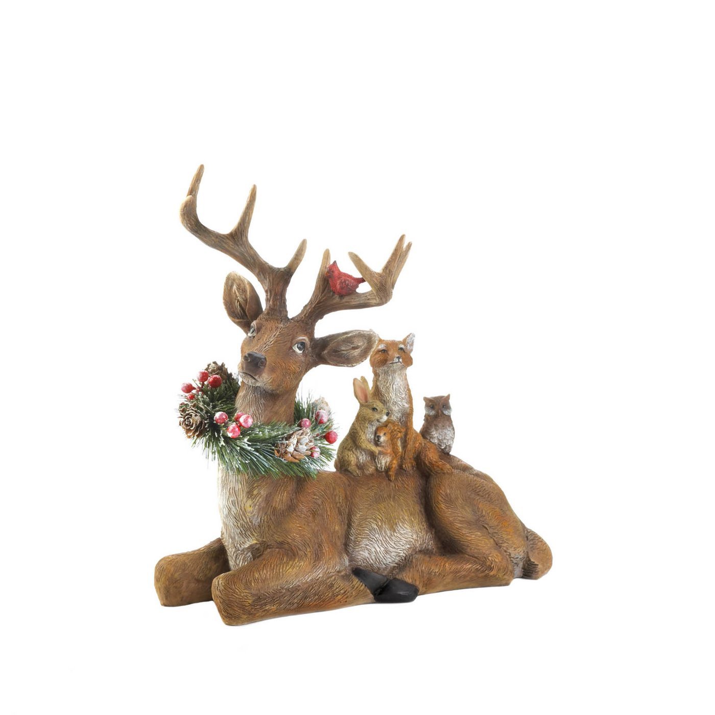 SITTING WOODLAND REINDEER DECOR