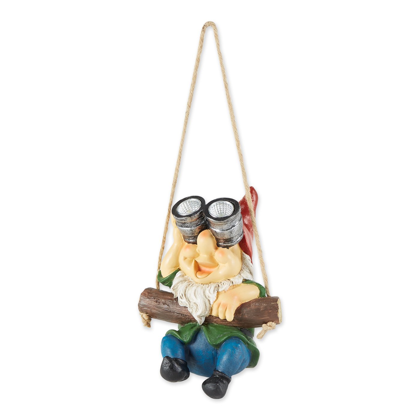 SOLAR HANGING BINOCULARS GNOME FIGURINE